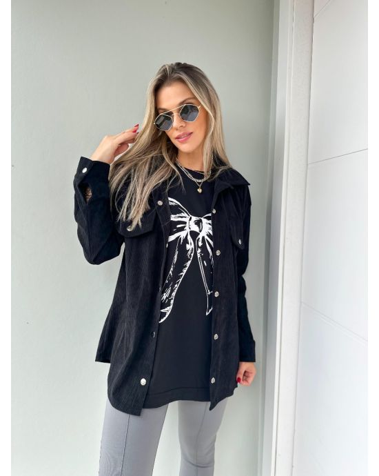 Maxy T-Shirt em Malha com Estampa de Laço