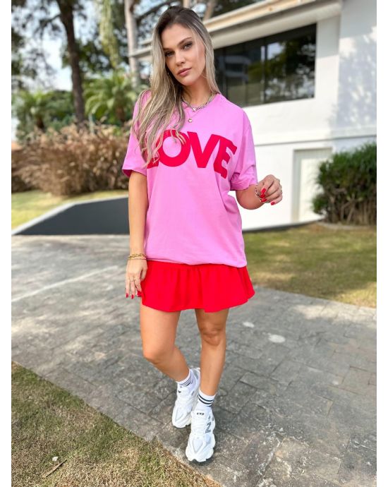 Maxy T-Shirt de malha Love